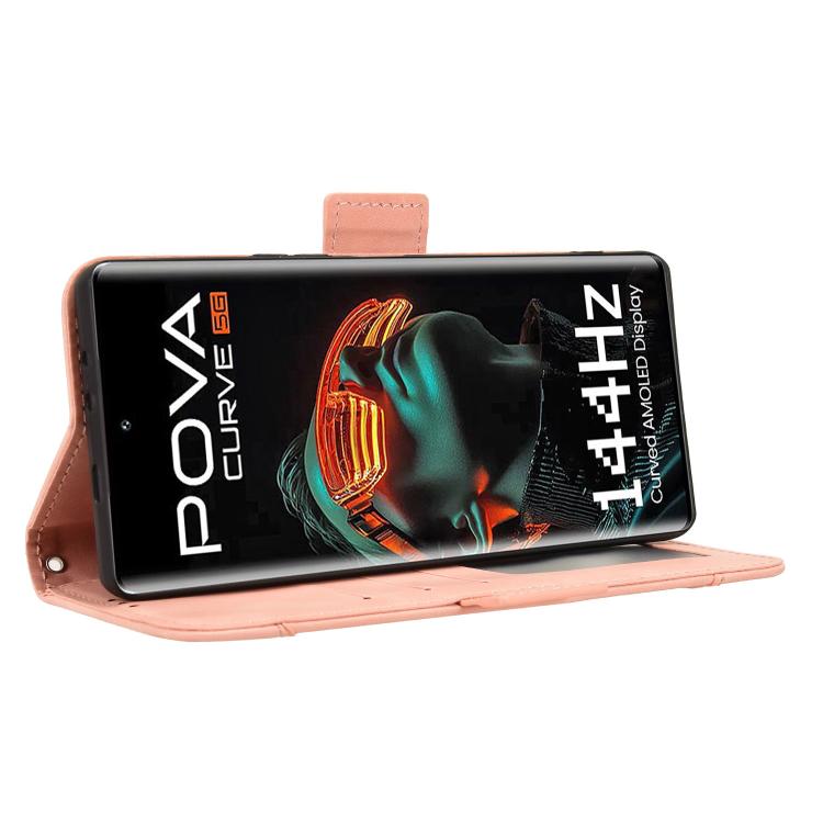 For Tecno Pova Curve 5G Skin Feel Calf Texture Card Slots Leather Phone Case
