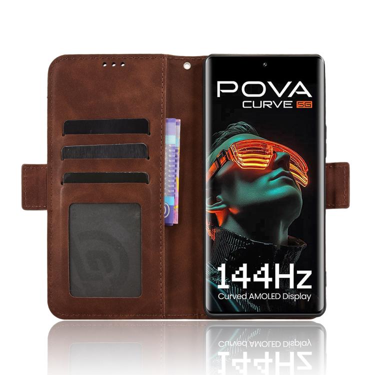 For Tecno Pova Curve 5G Skin Feel Calf Texture Card Slots Leather Phone Case