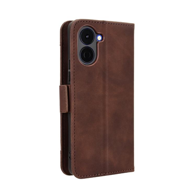 For Tenco Spark Go 3 Skin Feel Calf Texture Card Slots Leather Phone Case