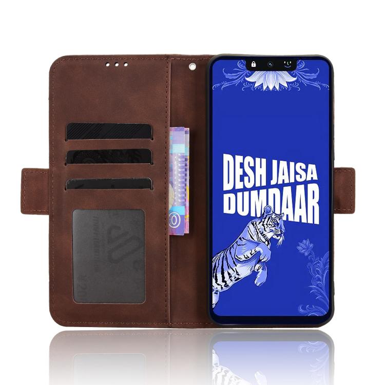 For Tenco Spark Go 3 Skin Feel Calf Texture Card Slots Leather Phone Case