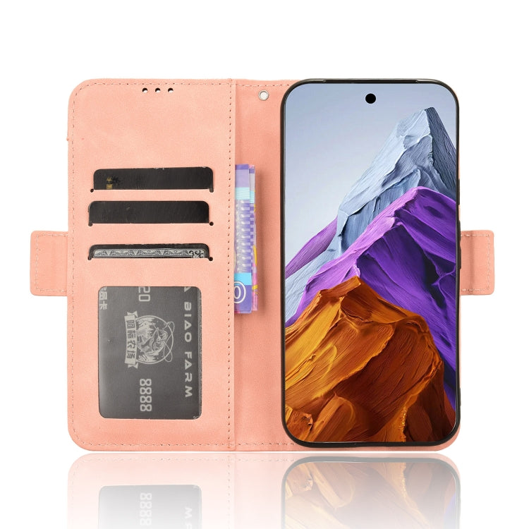 For Google Pixel 9 Pro Skin Feel Calf Texture Card Slots Leather Phone Case