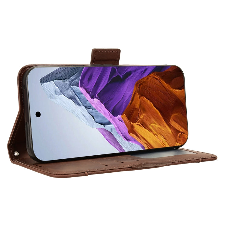 For Google Pixel 9 Skin Feel Calf Texture Card Slots Leather Phone Case
