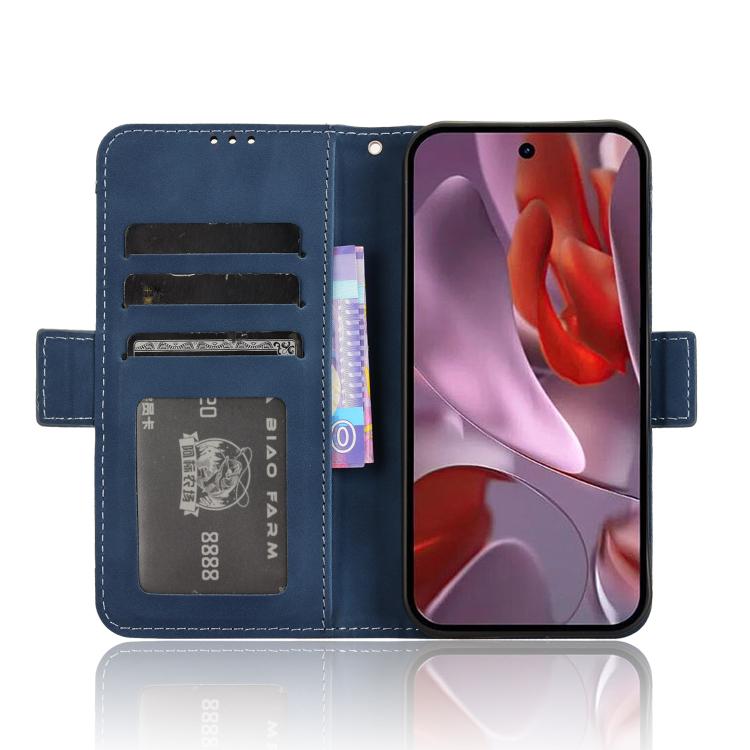 For Google Pixel 9a Skin Feel Calf Texture Card Slots Leather Phone Case