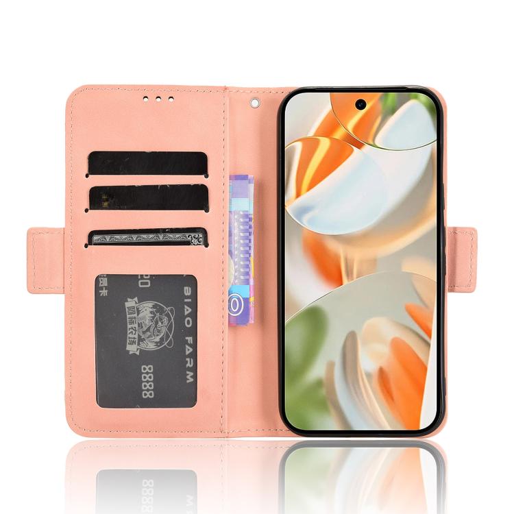 For Google Pixel 10 Pro XL Skin Feel Calf Texture Card Slots Leather Phone Case