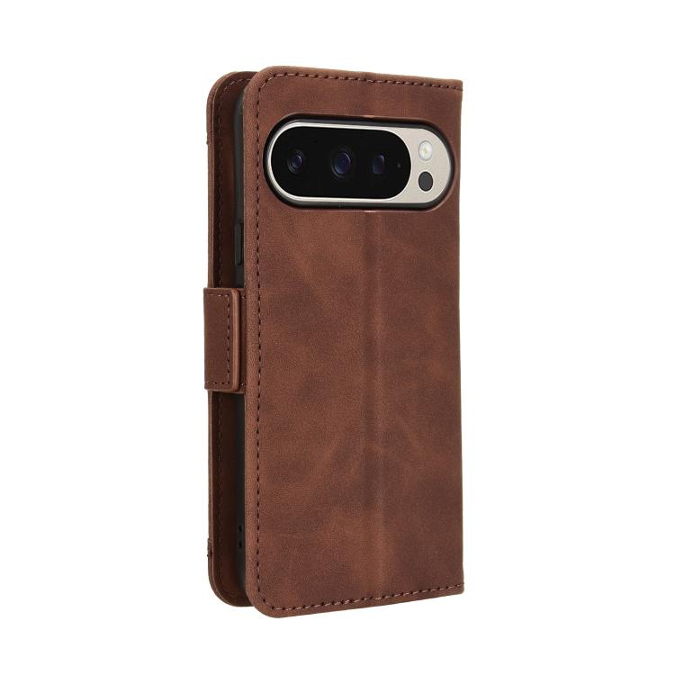For Google Pixel 10 Pro XL Skin Feel Calf Texture Card Slots Leather Phone Case