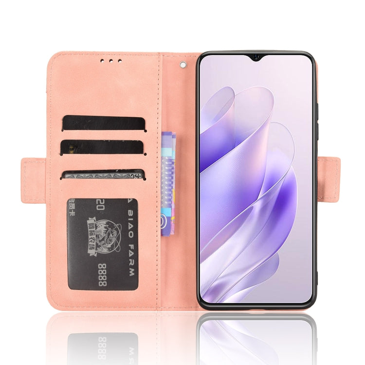 For Oukitel C37 Skin Feel Calf Texture Card Slots Leather Phone Case