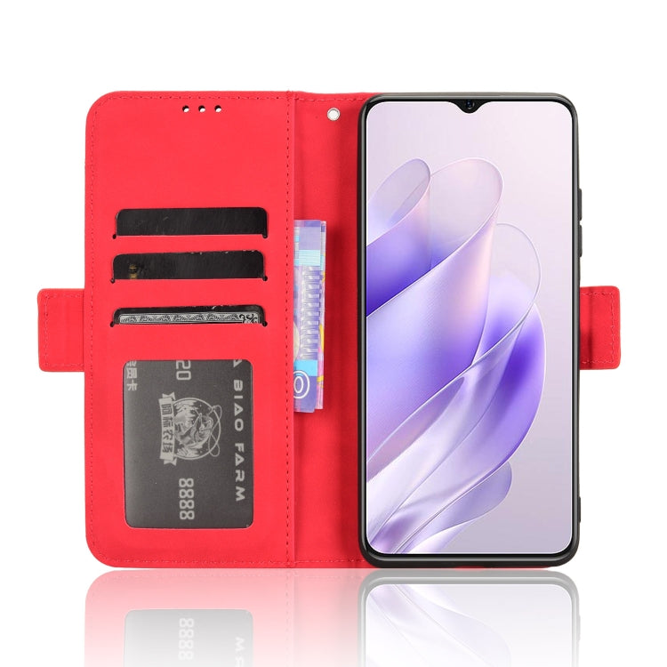 For Oukitel C37 Skin Feel Calf Texture Card Slots Leather Phone Case