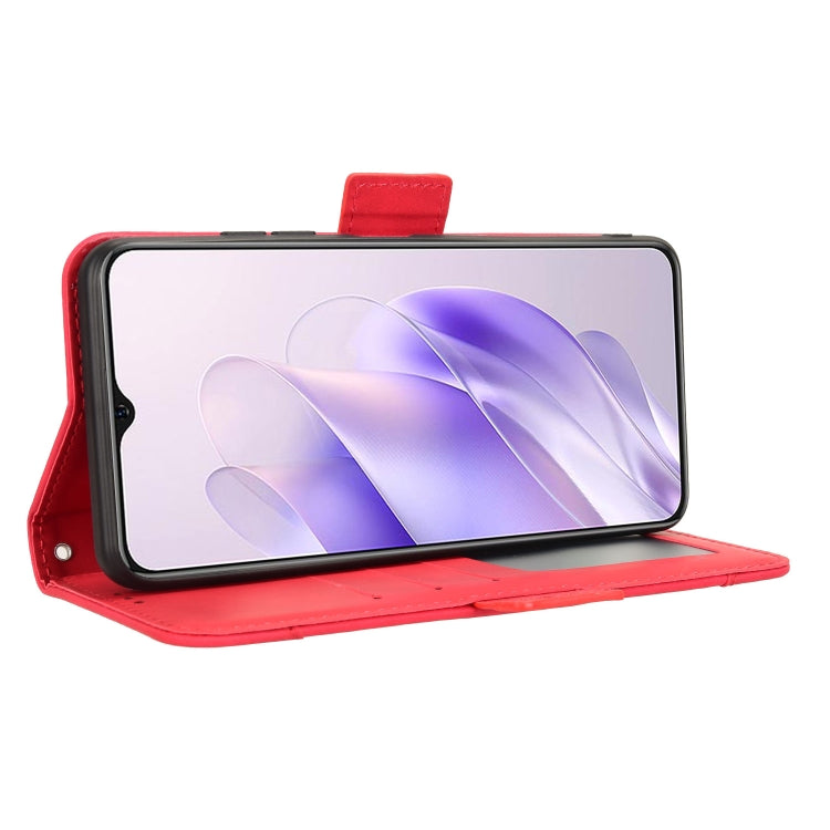 For Oukitel C37 Skin Feel Calf Texture Card Slots Leather Phone Case