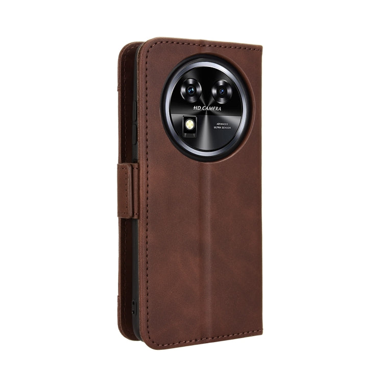 For Oukitel C37 Skin Feel Calf Texture Card Slots Leather Phone Case
