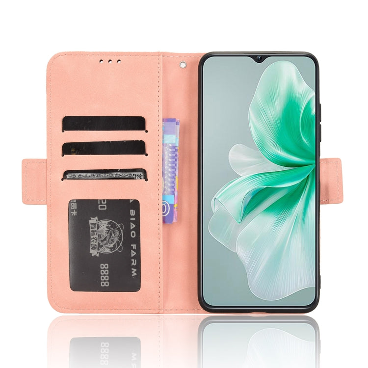 For Oukitel C38 Skin Feel Calf Texture Card Slots Leather Phone Case