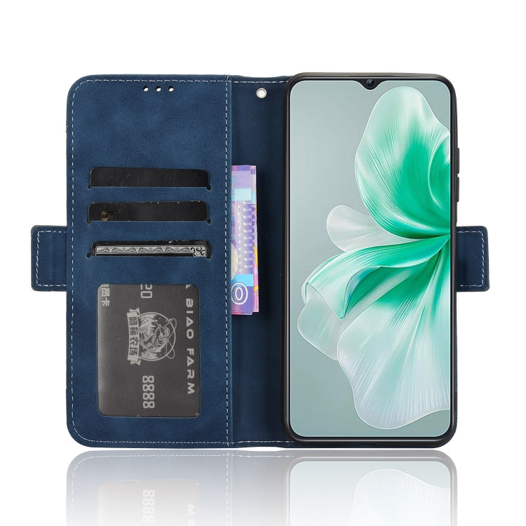 For Oukitel C38 Skin Feel Calf Texture Card Slots Leather Phone Case