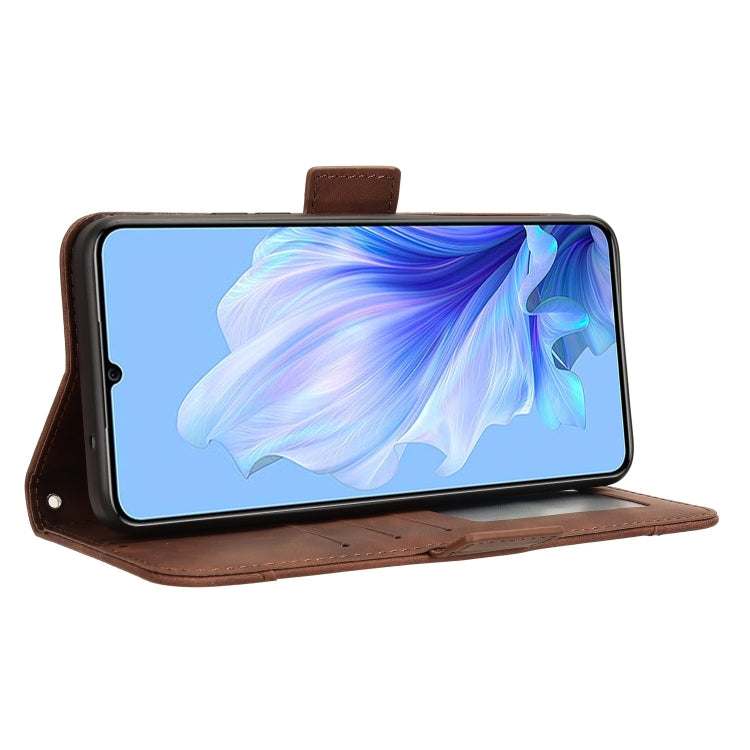 For Oukitel C50 Skin Feel Calf Texture Card Slots Leather Phone Case