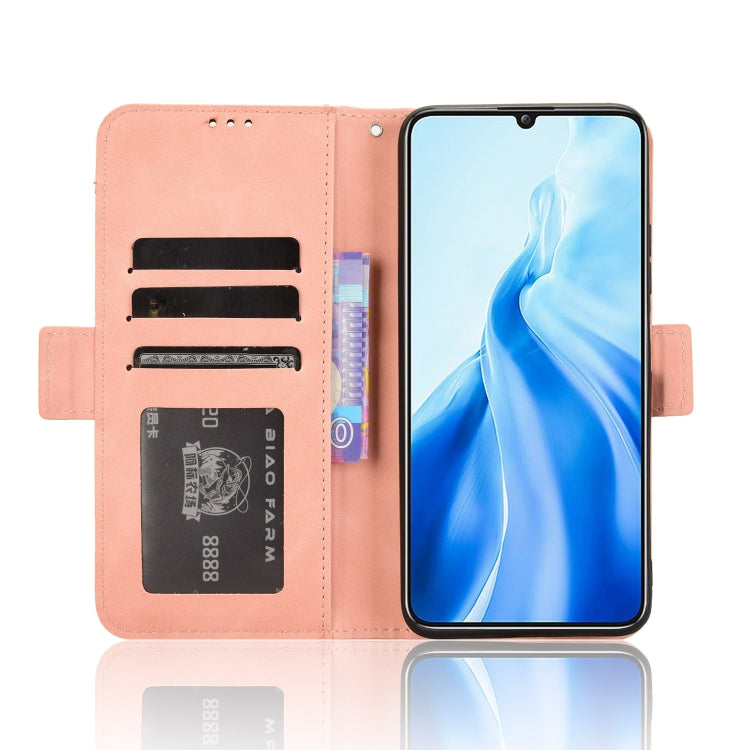 For Oukitel C51 Skin Feel Calf Texture Card Slots Leather Phone Case