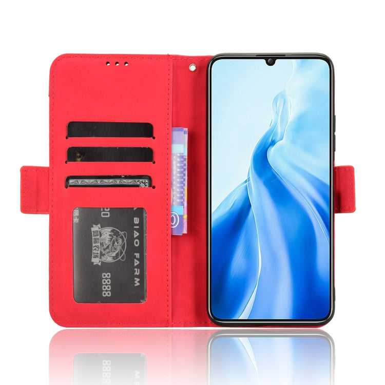 For Oukitel C51 Skin Feel Calf Texture Card Slots Leather Phone Case