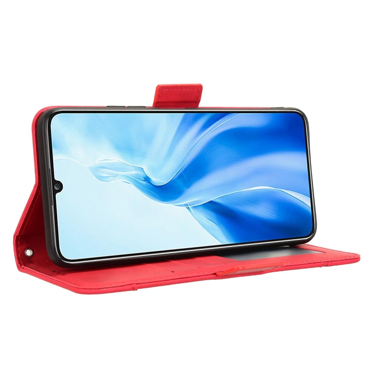 For Oukitel C51 Skin Feel Calf Texture Card Slots Leather Phone Case