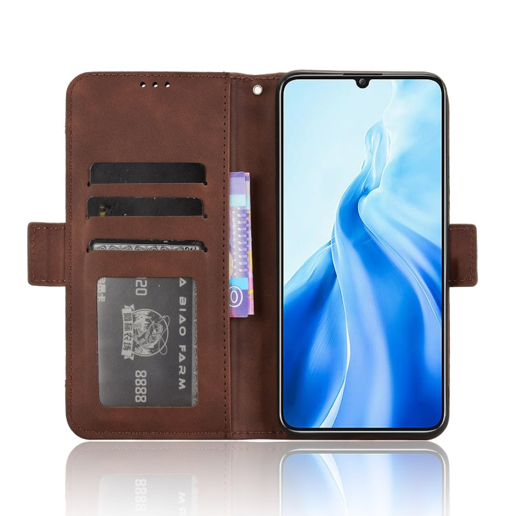 For Oukitel C51 Skin Feel Calf Texture Card Slots Leather Phone Case
