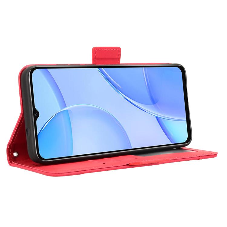 For Oukitel C57S Skin Feel Calf Texture Card Slots Leather Phone Case