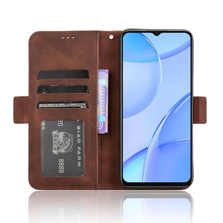 For Oukitel C57S Skin Feel Calf Texture Card Slots Leather Phone Case