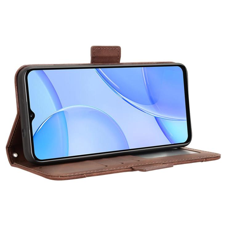 For Oukitel C57S Skin Feel Calf Texture Card Slots Leather Phone Case