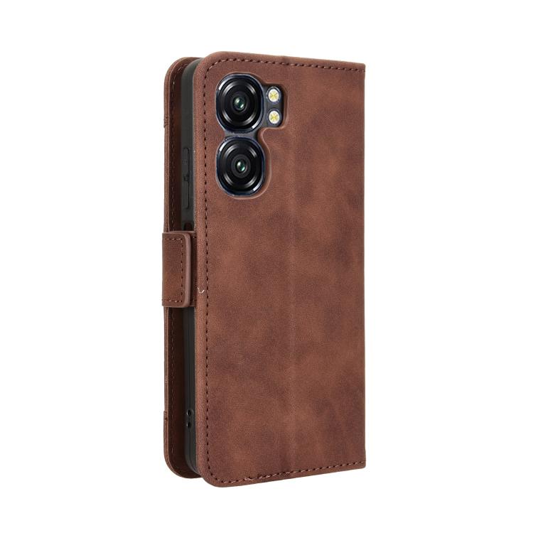 For Oukitel C58 / C58 Pro Skin Feel Calf Texture Card Slots Leather Phone Case