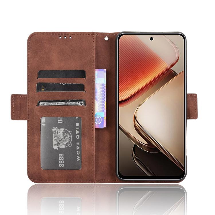 For Oukitel C58 / C58 Pro Skin Feel Calf Texture Card Slots Leather Phone Case