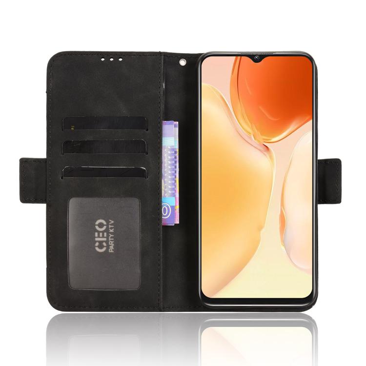 For Oukitel C1 / C1 Pro Skin Feel Calf Texture Card Slots Leather Phone Case