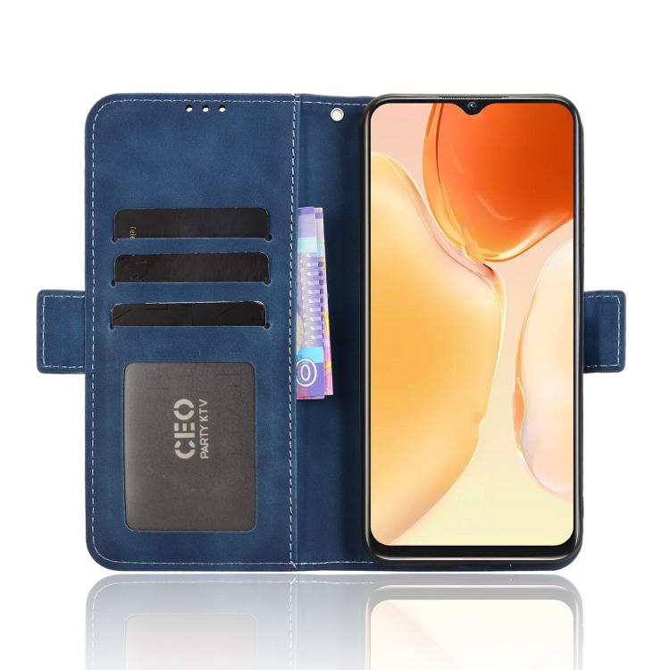For Oukitel C1 / C1 Pro Skin Feel Calf Texture Card Slots Leather Phone Case