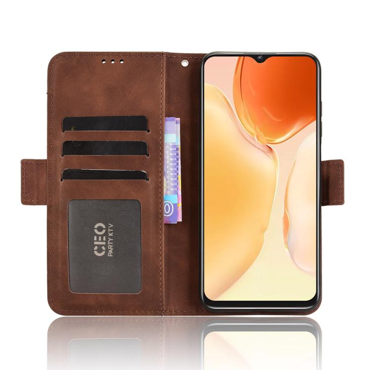 For Oukitel C61 / C61 Pro Skin Feel Calf Texture Card Slots Leather Phone Case