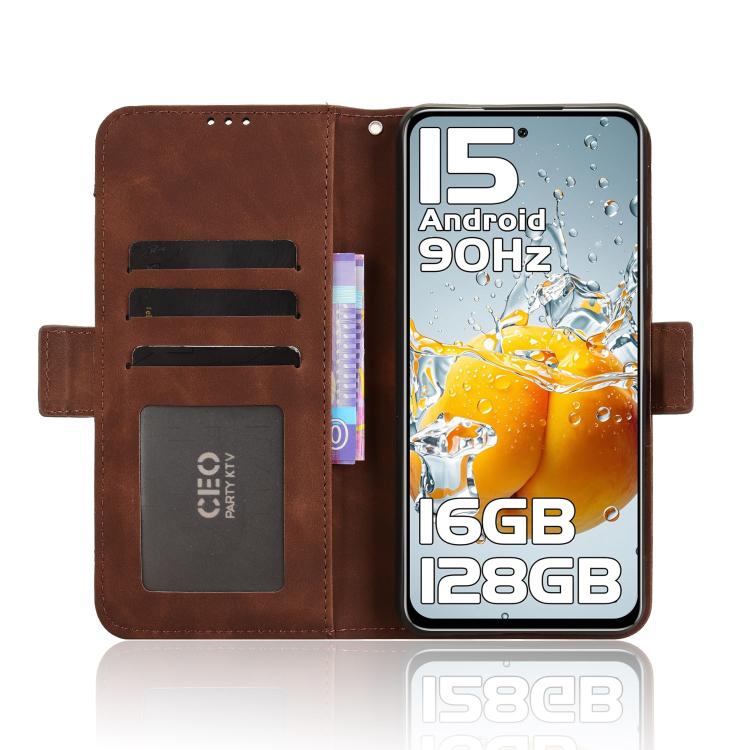 For Oukitel C65 / C65 Pro Skin Feel Calf Texture Card Slots Leather Phone Case