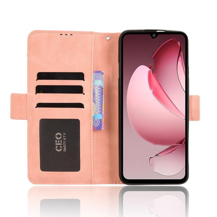 For Oukitel C60 / C60 Pro Skin Feel Calf Texture Card Slots Leather Phone Case