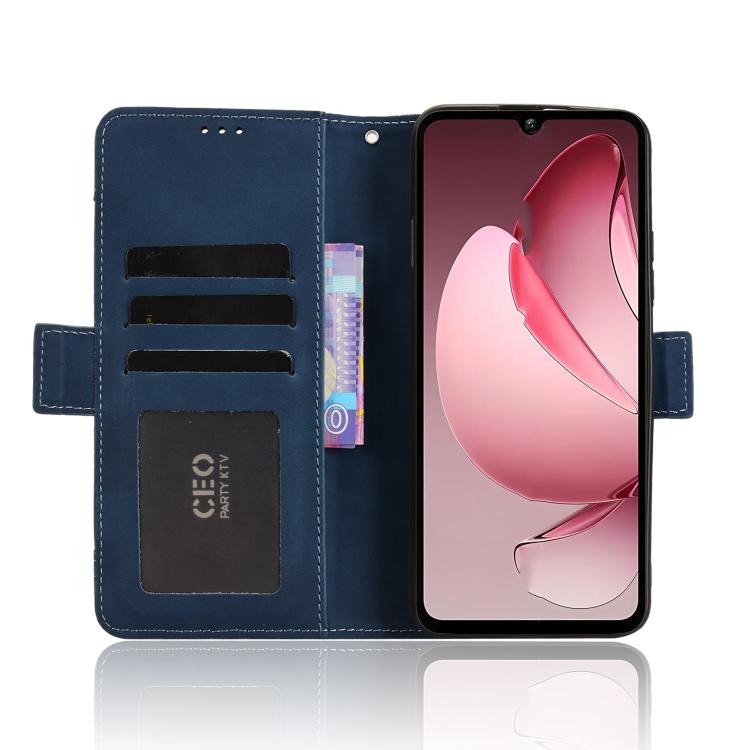 For Oukitel C60 / C60 Pro Skin Feel Calf Texture Card Slots Leather Phone Case