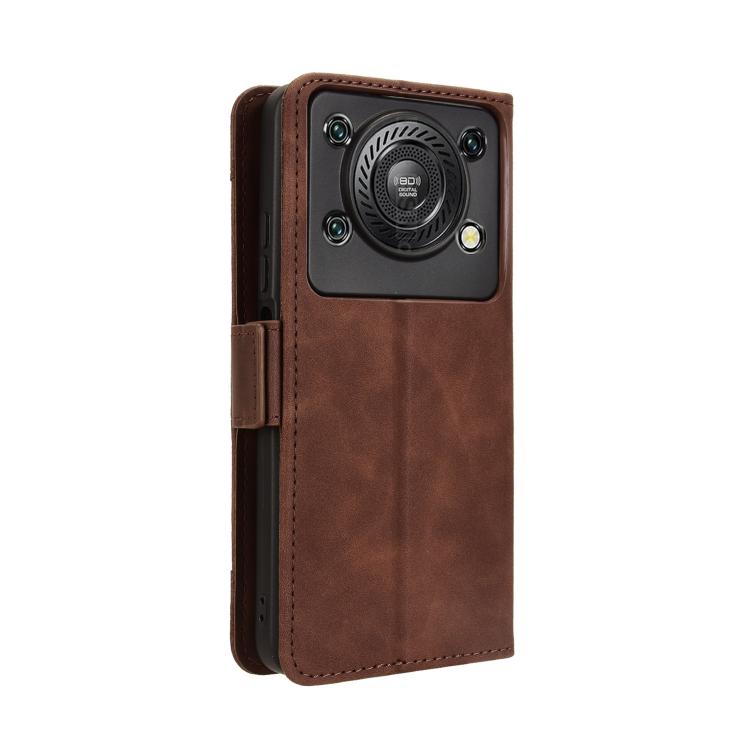 For Oukitel C60 / C60 Pro Skin Feel Calf Texture Card Slots Leather Phone Case