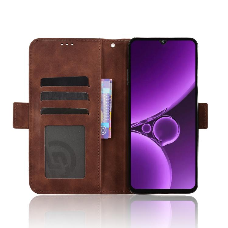 For Oukitel C59 / C59 Pro Skin Feel Calf Texture Card Slots Leather Phone Case