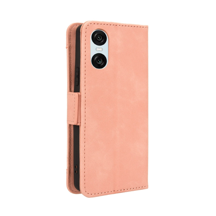 For Sony Xperia 10 VI 2024 Skin Feel Calf Texture Card Slots Leather Phone Case