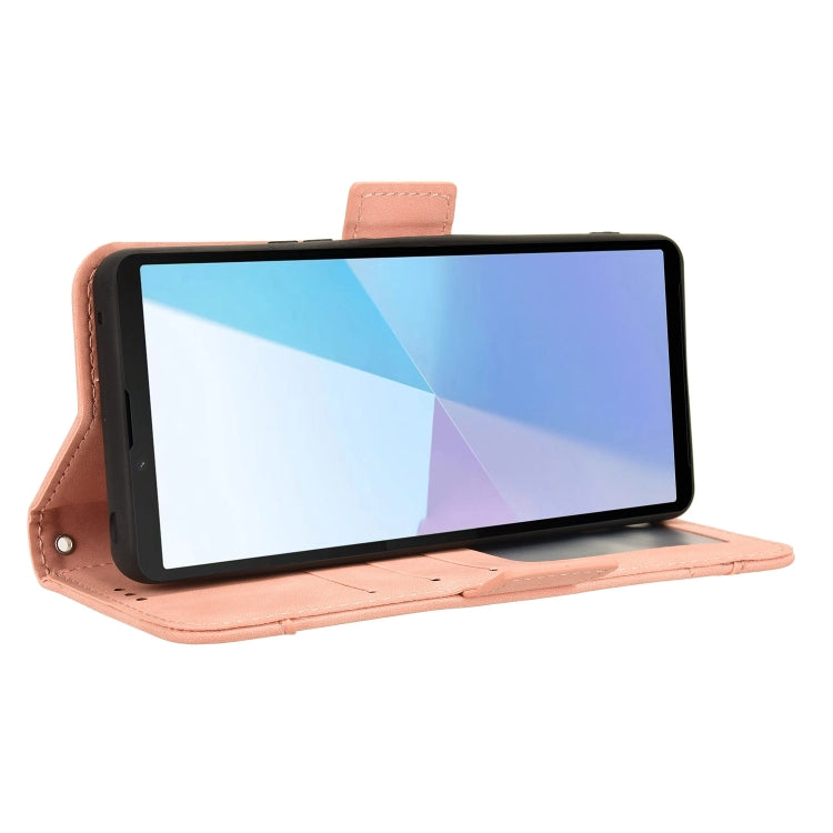 For Sony Xperia 10 VI 2024 Skin Feel Calf Texture Card Slots Leather Phone Case