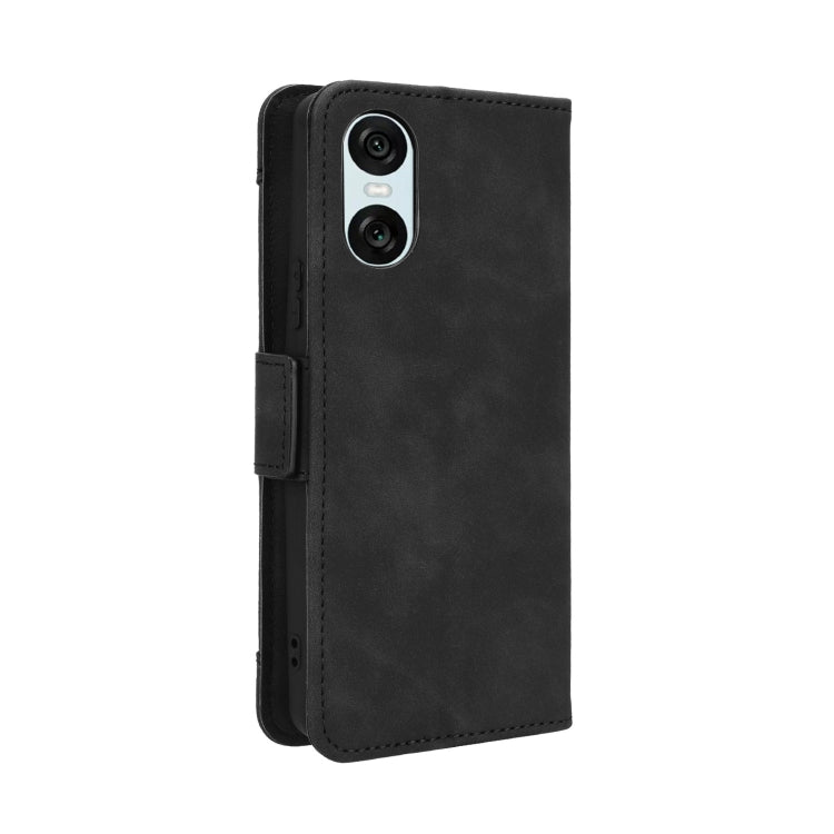 For Sony Xperia 10 VI 2024 Skin Feel Calf Texture Card Slots Leather Phone Case