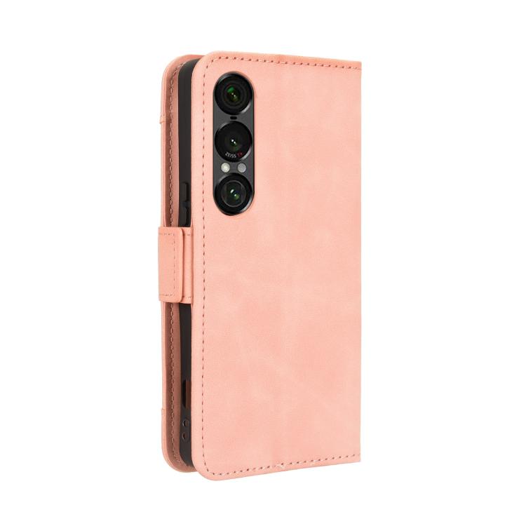 For Sony Xperia 1 VII Skin Feel Calf Texture Card Slots Leather Phone Case