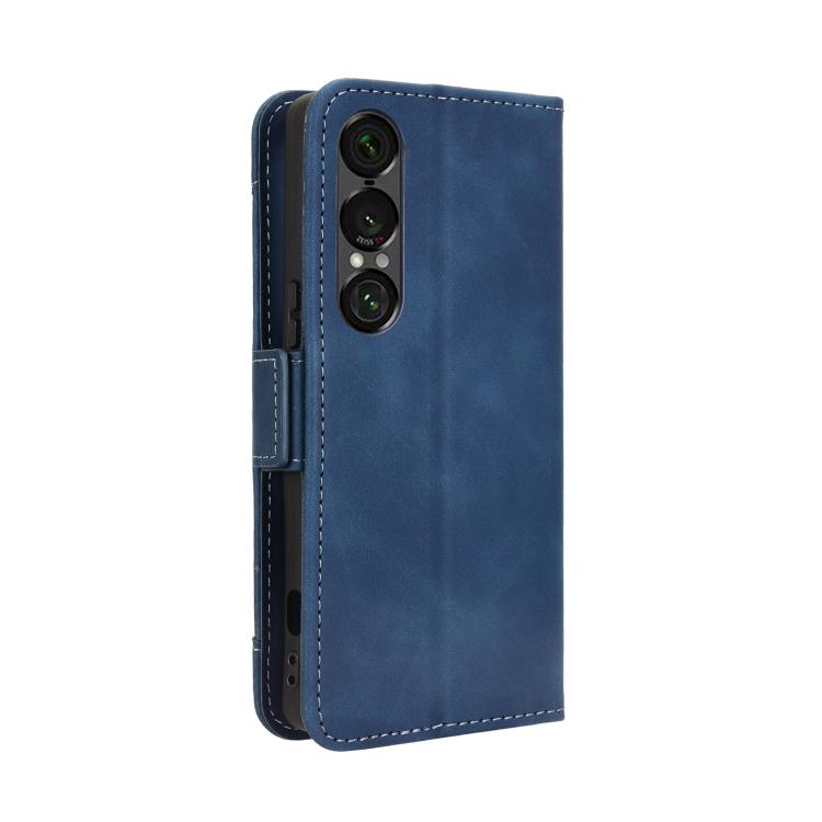For Sony Xperia 1 VII Skin Feel Calf Texture Card Slots Leather Phone Case