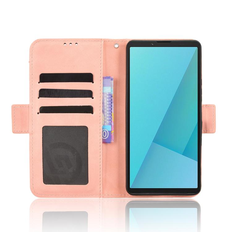 For Sony Xperia 10 VII Skin Feel Calf Texture Card Slots Leather Phone Case
