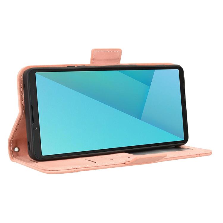 For Sony Xperia 10 VII Skin Feel Calf Texture Card Slots Leather Phone Case