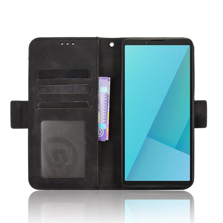 For Sony Xperia 10 VII Skin Feel Calf Texture Card Slots Leather Phone Case