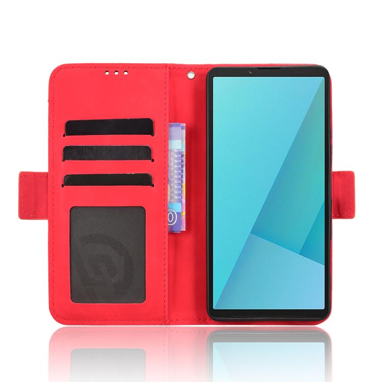 For Sony Xperia 10 VII Skin Feel Calf Texture Card Slots Leather Phone Case