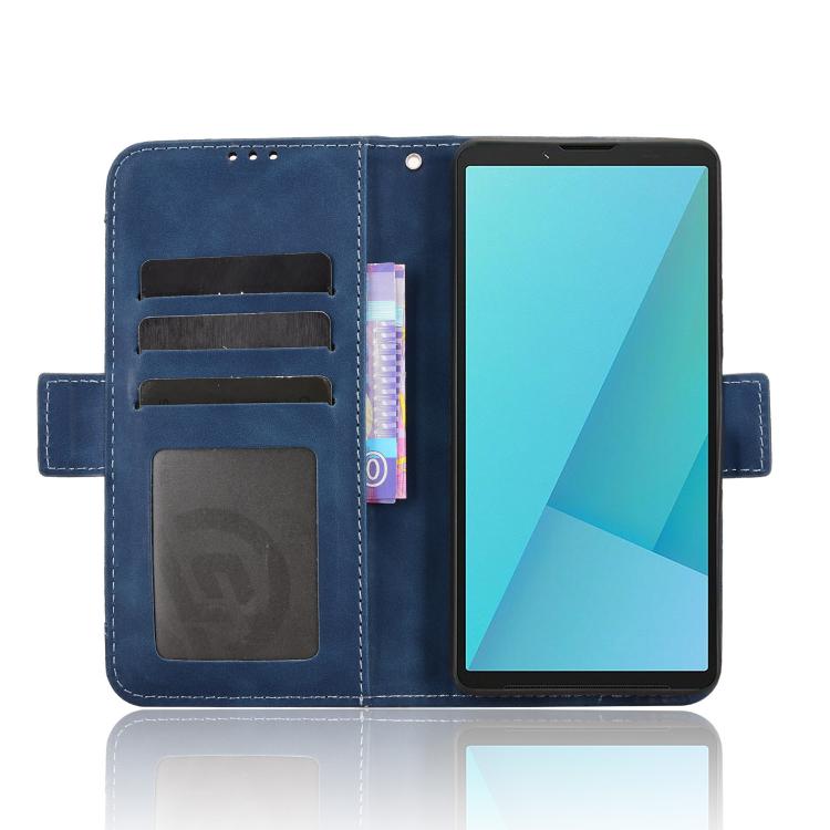 For Sony Xperia 10 VII Skin Feel Calf Texture Card Slots Leather Phone Case