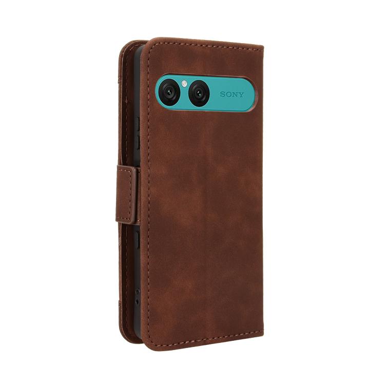 For Sony Xperia 10 VII Skin Feel Calf Texture Card Slots Leather Phone Case