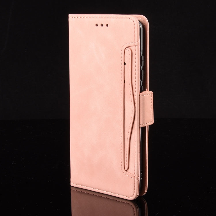 For Sharp Aquos R9 Skin Feel Calf Texture Card Slots Leather Phone Case