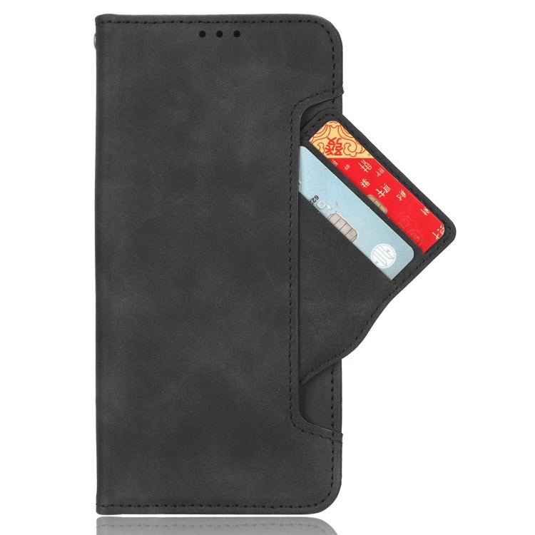 For Sharp Aquos R9 Skin Feel Calf Texture Card Slots Leather Phone Case