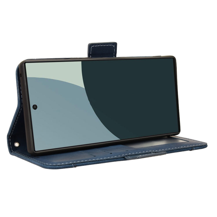 For Sharp Aquos R9 Skin Feel Calf Texture Card Slots Leather Phone Case