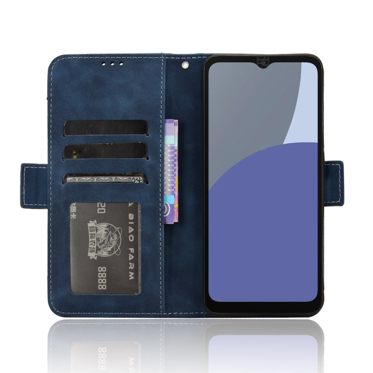 For Sharp Aquos wish4 Skin Feel Calf Texture Card Slots Leather Phone Case