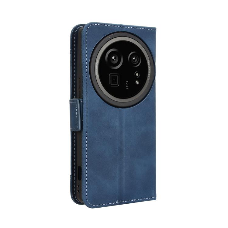 For Sharp Aquos R9 Pro Skin Feel Calf Texture Card Slots Leather Phone Case