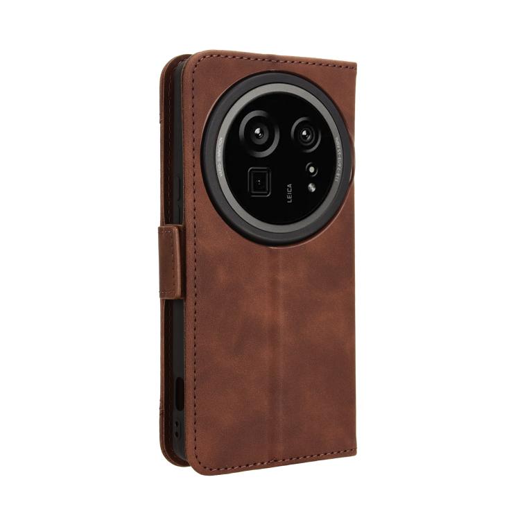 For Sharp Aquos R9 Pro Skin Feel Calf Texture Card Slots Leather Phone Case